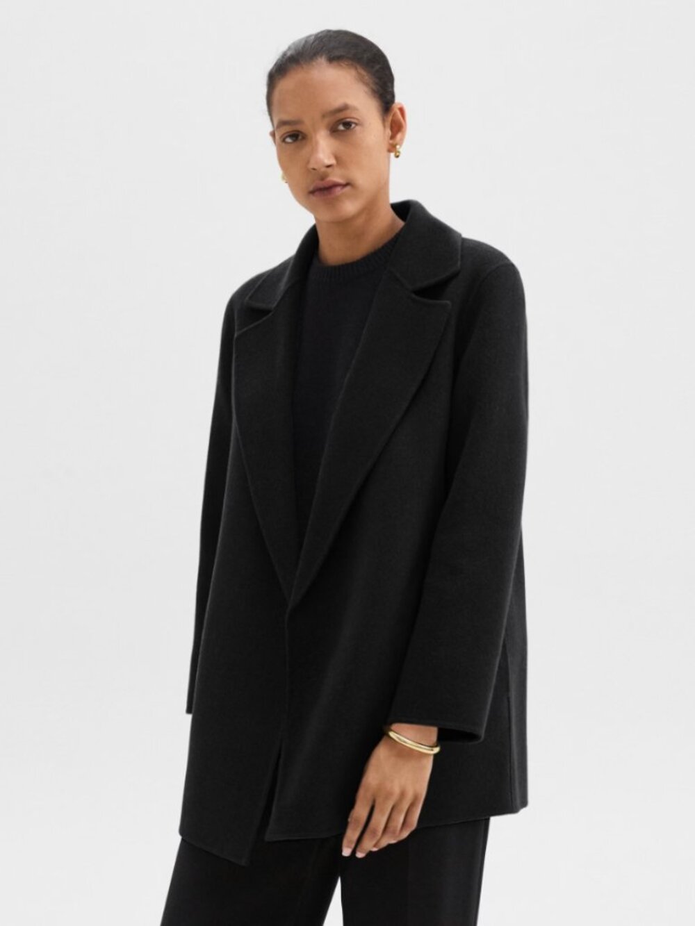NWOT Theory Clairene Jacket in Double-Face Wool-Cashmere, P / XS